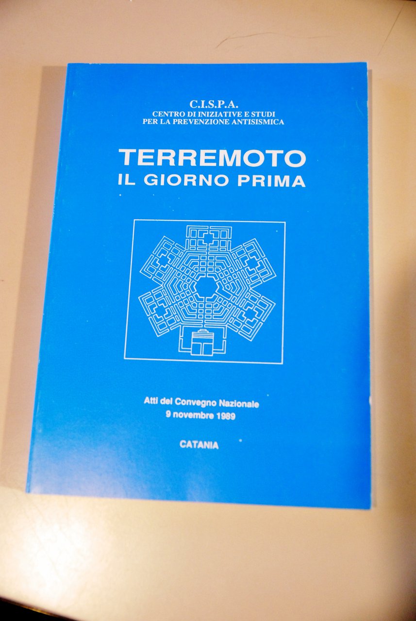 terremoto il giorno prima atti convegno | Immagine principale