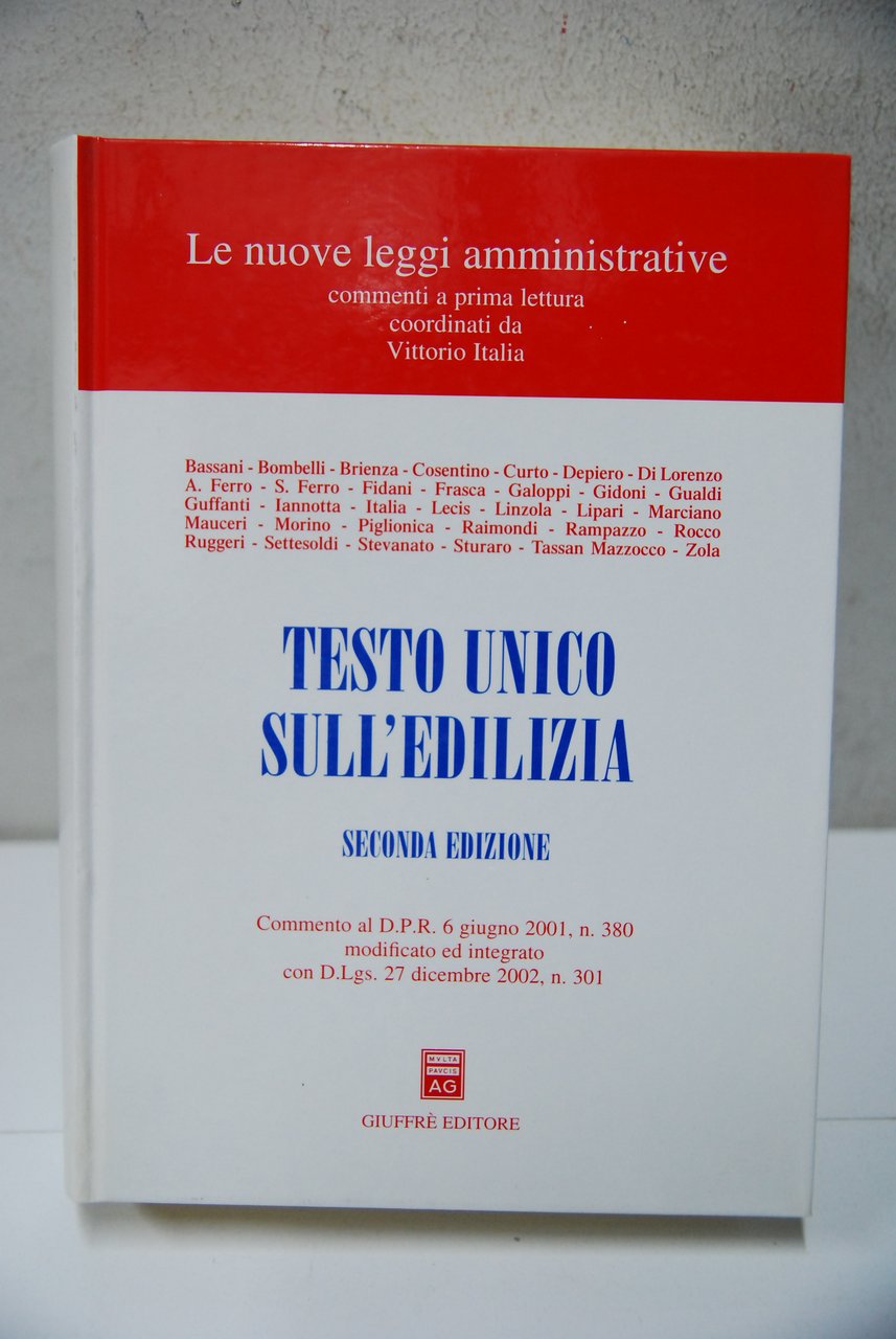 testo unico sull'edilizia seconda ed.