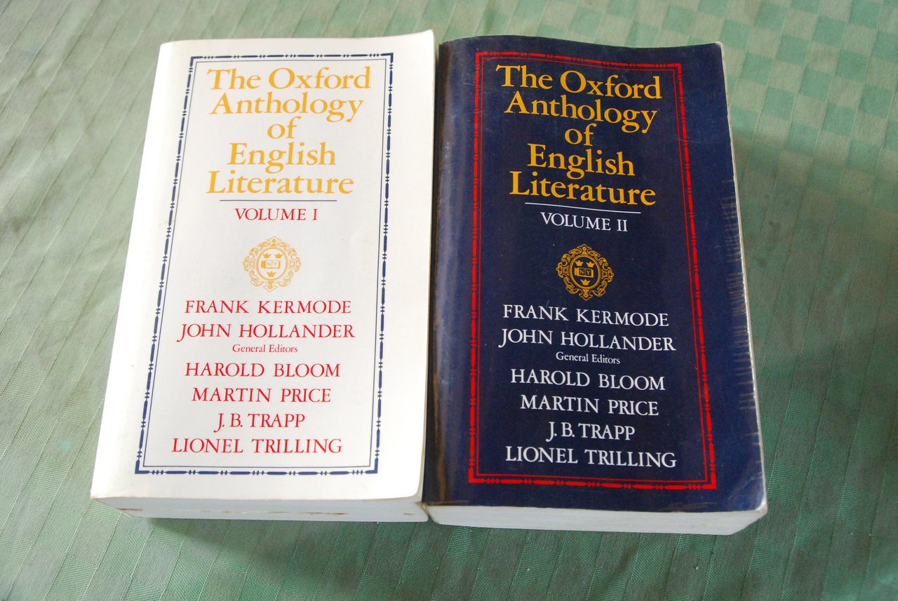 the oxford anthology of english literature