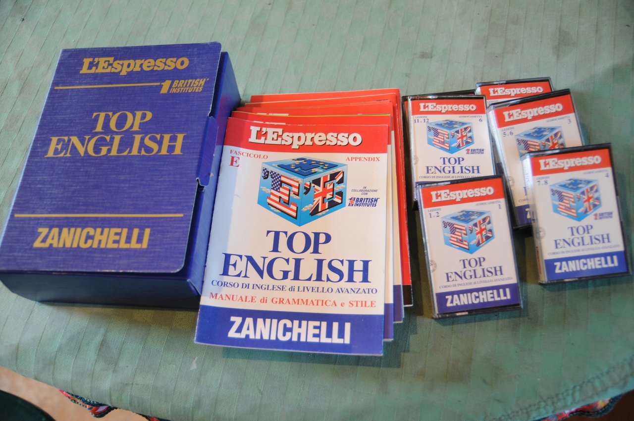 top english british institutes corso inglese avanzato musicassette NUOVO