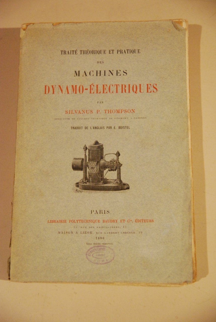 traite theorique et pratique des machines dynamo electriques