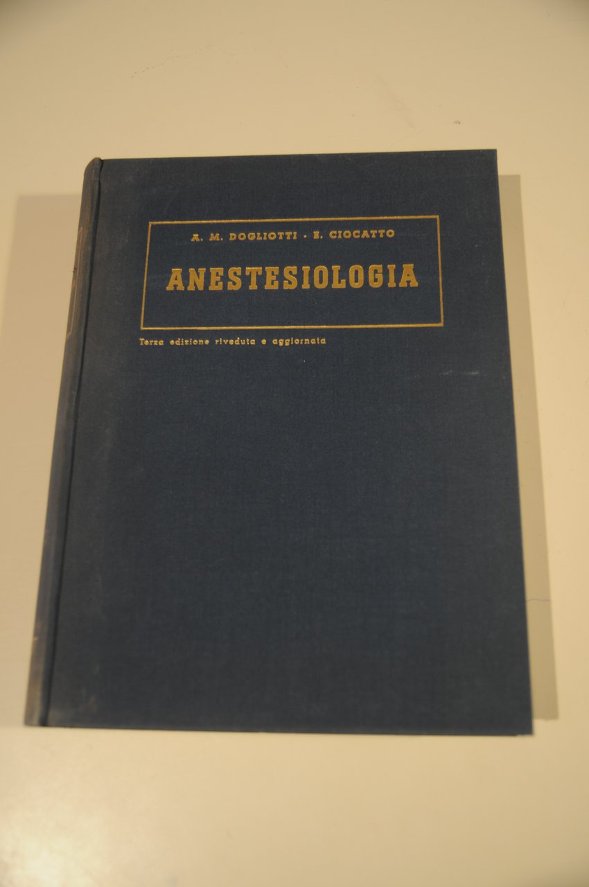 trattato di anestesiologia NUOVO