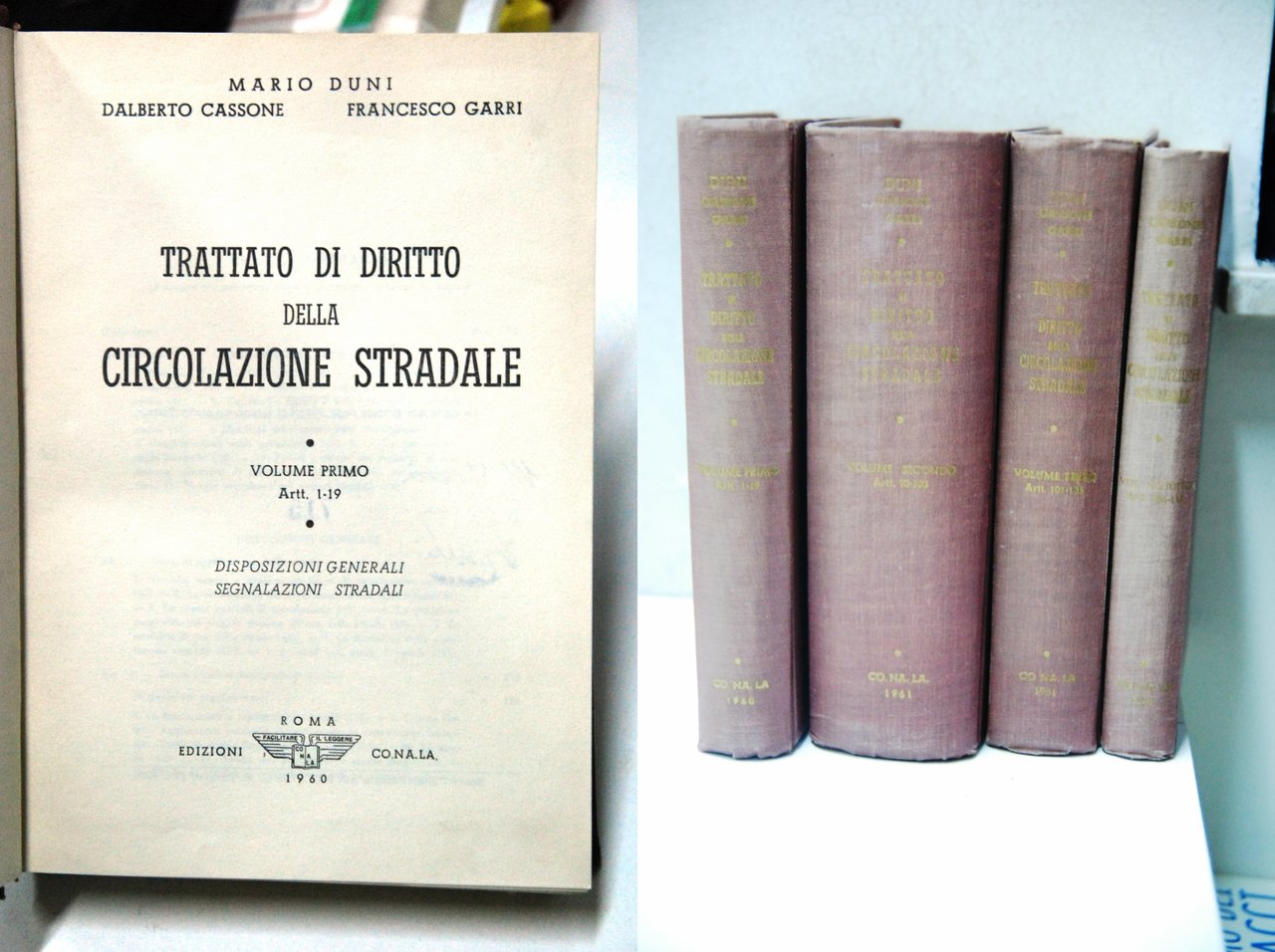 trattato di diritto della circolazione stradale 4 voll. opera cpl. …