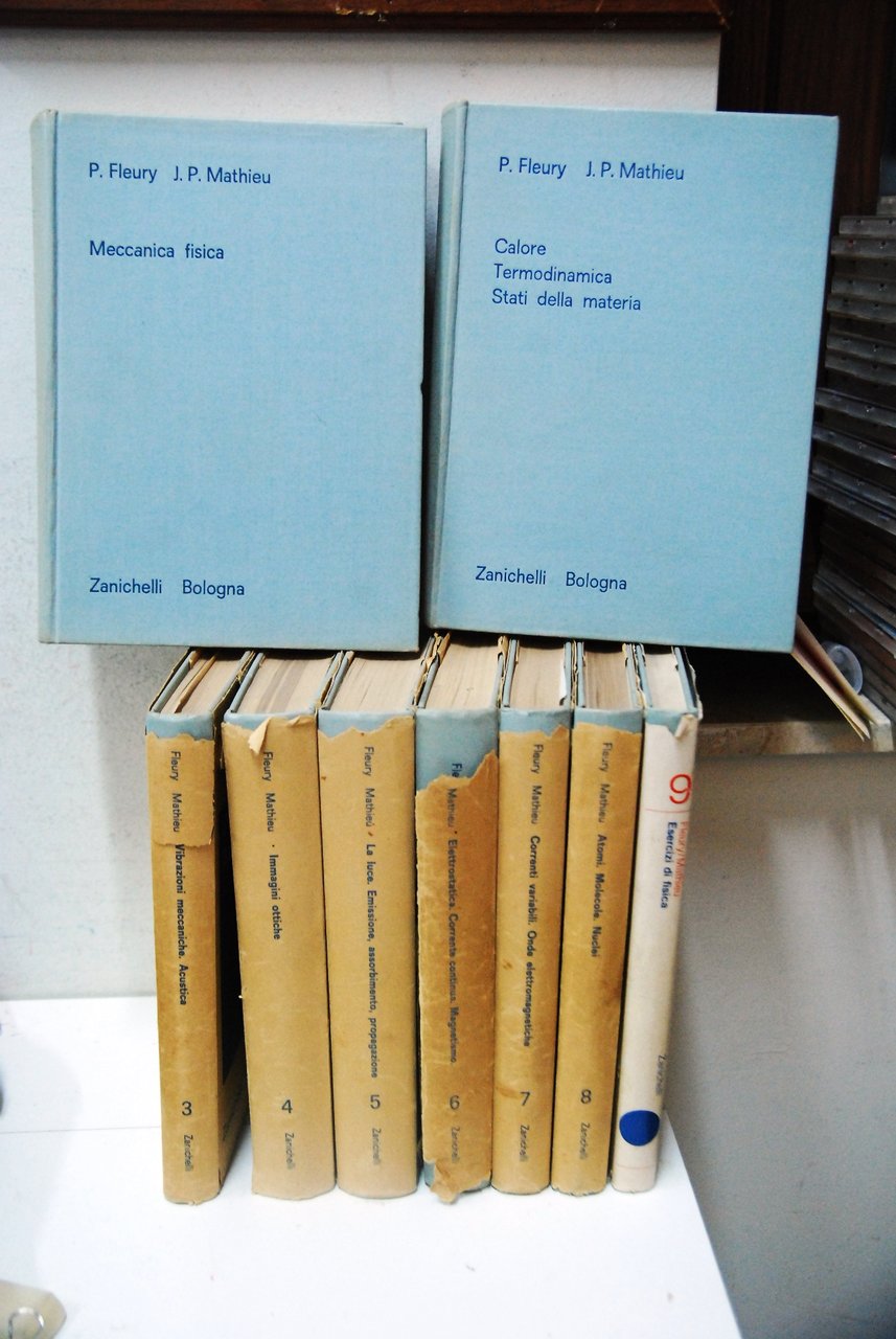 trattato di fisica generale e sperimentale 9 voll. opera cpl …