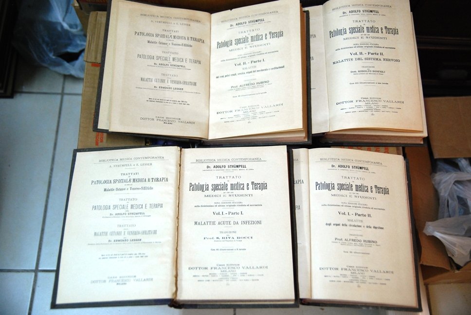 Trattato di Patologia speciale medica e terapia, 4 volumi completi …