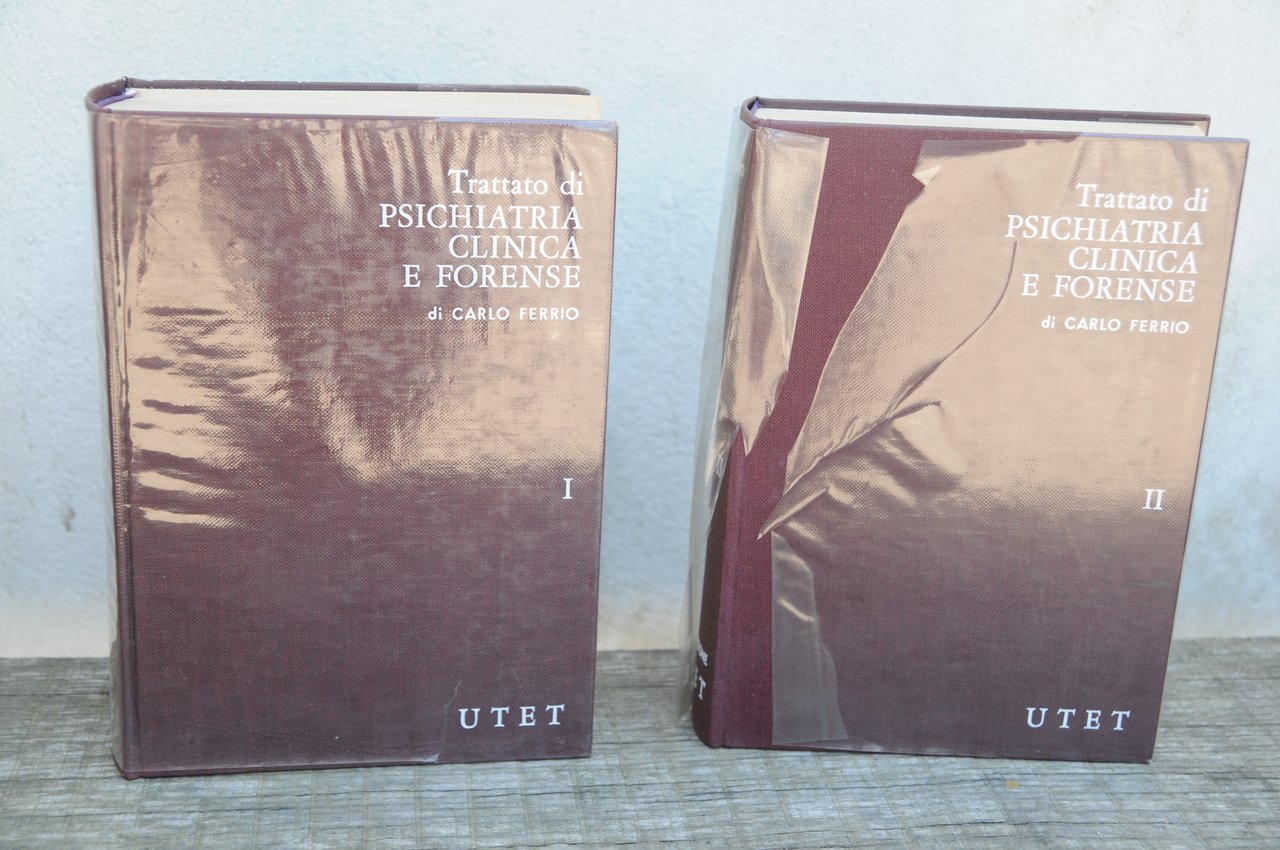 trattato di psichiatria clinica e forense 2 voll. opera cpl. …
