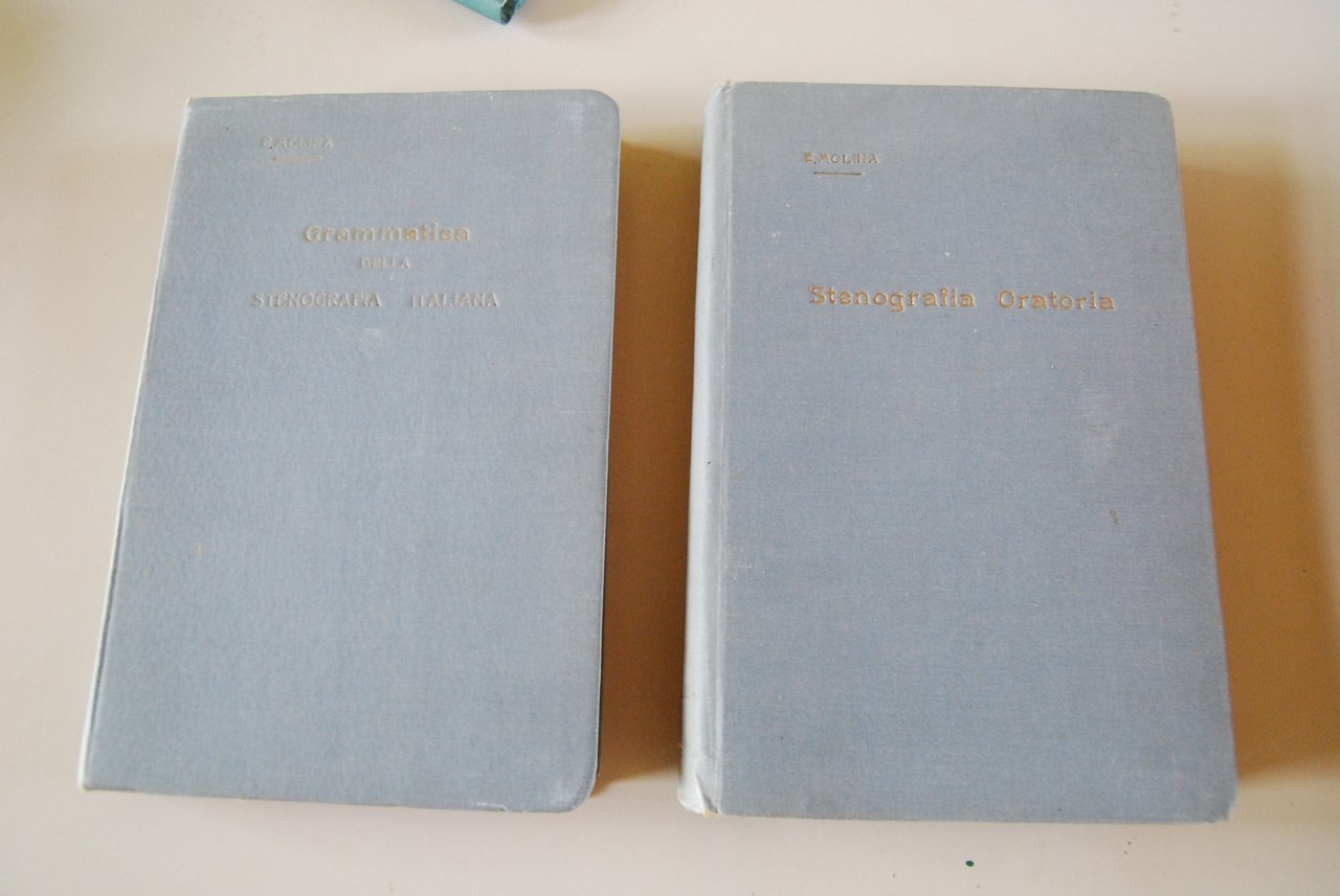 trattato di stenografia 2 vol. grammatica e stenografia oratoria