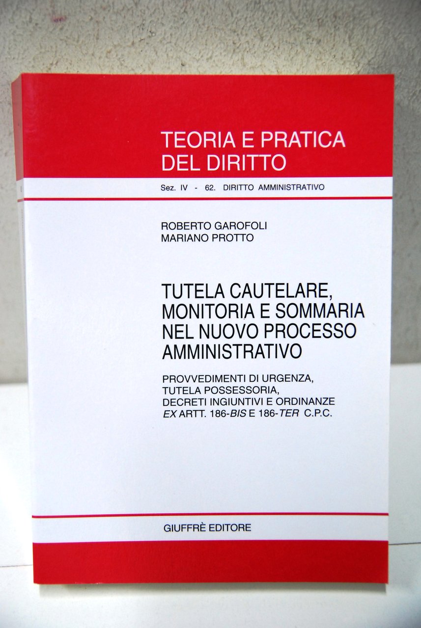 Tutela cautelare, monitoria e sommaria nel nuovo processo amministrativo | Immagine principale