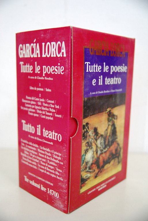 tutte le poesie e il teatro 3 voll. opera cpl. in cofanetto NUOVI mai aperti
