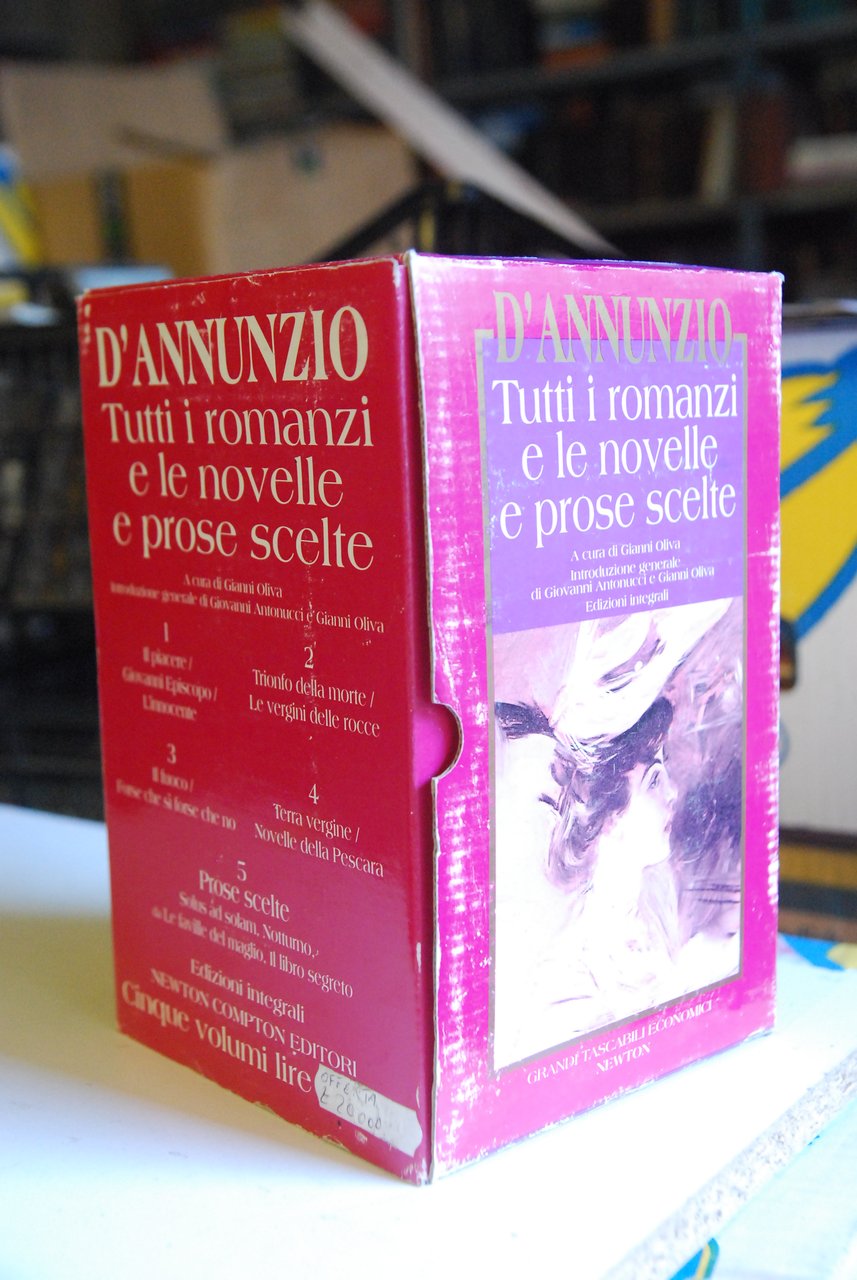 tutti i romanzi e le novelle prose scelte 5 voll. …