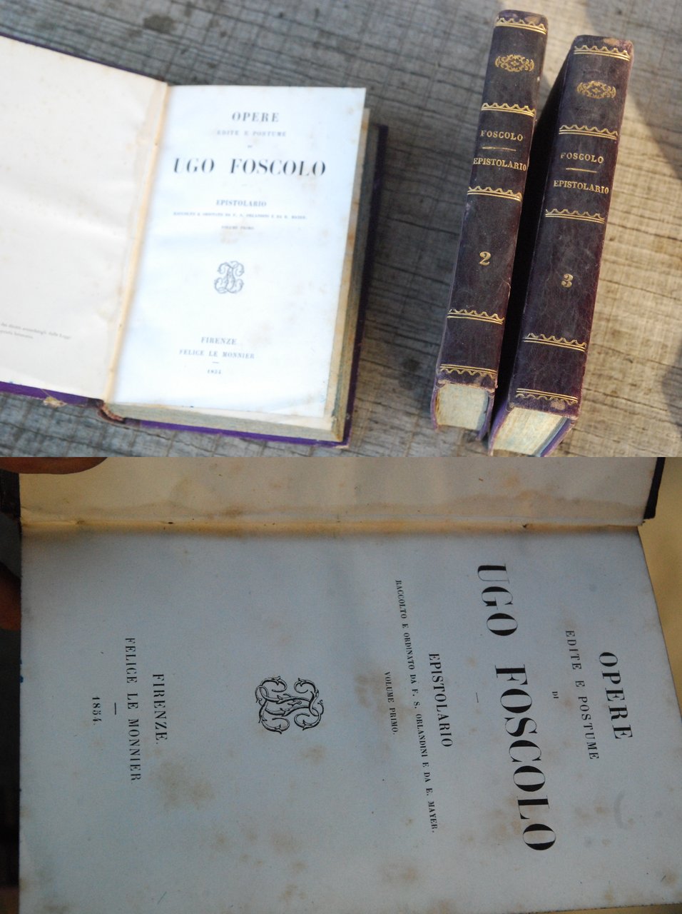 ugo foscolo OPERE edite e postume epistolario NUOVISSIMO