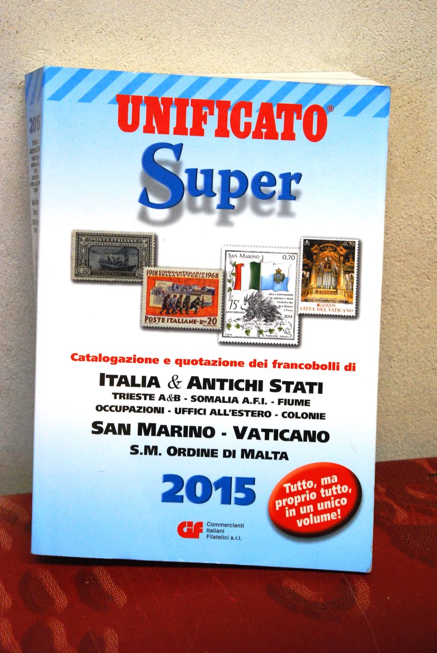 unificato super 2015 italia antichi stati s. marino vaticano