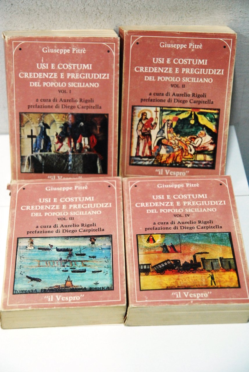 usi costumi credenze e pregiudizi del popolo siciliano 4 voll. …
