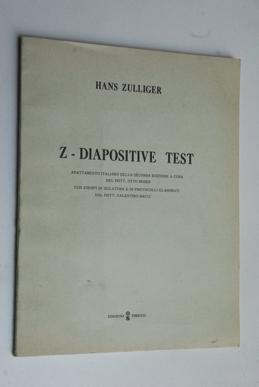 valentino bacci z diapositive test NUOVO