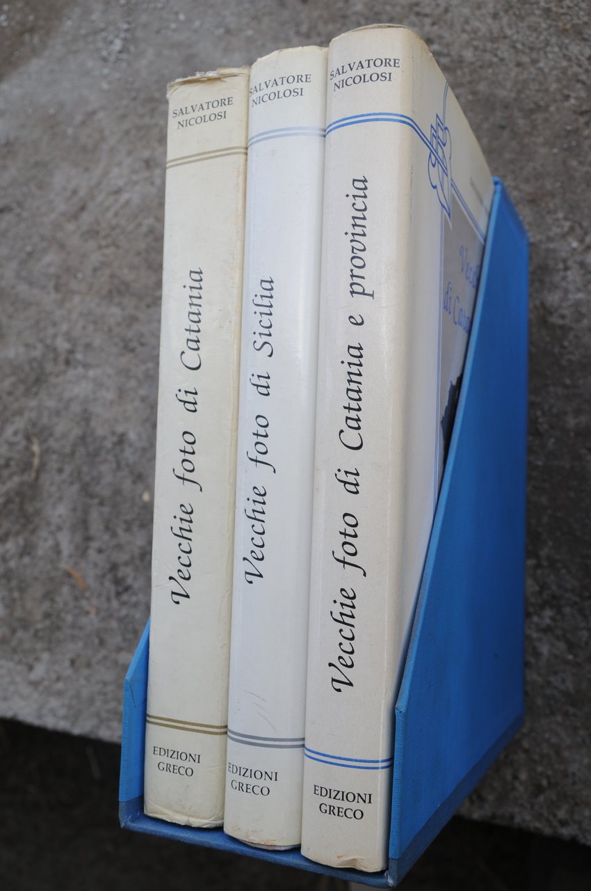 VECCHIE foto di sicilia catania e provincia 3 voll. NUOVI
