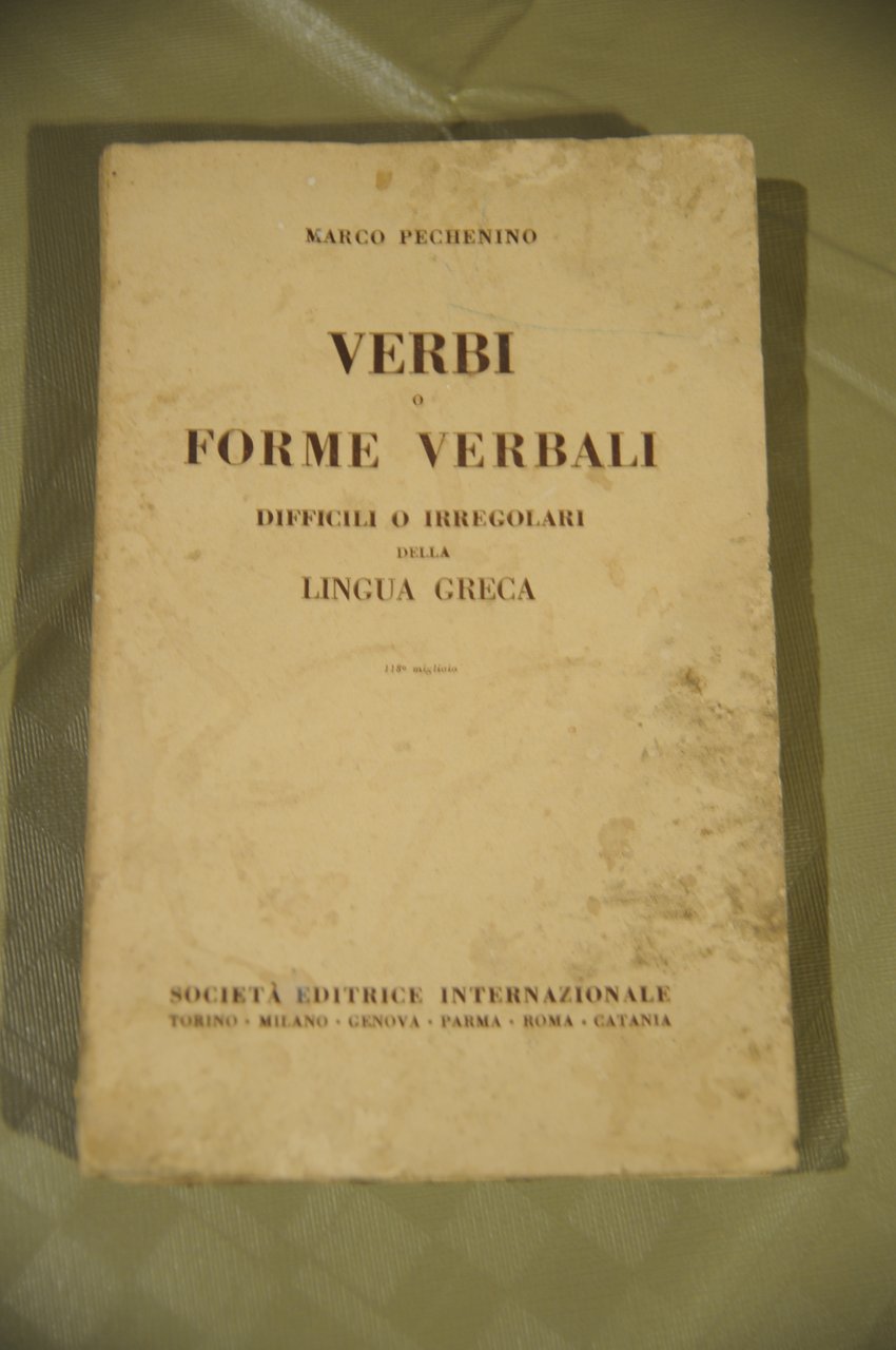 verbi e forme verbali difficili irregolari della lingua greca