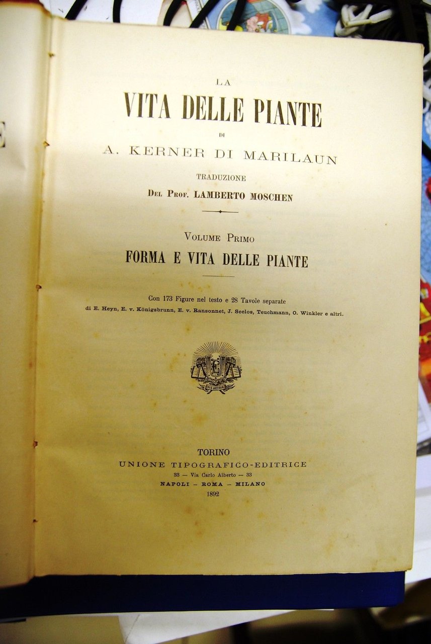 Vita delle piante 1^ vol. | Immagine principale
