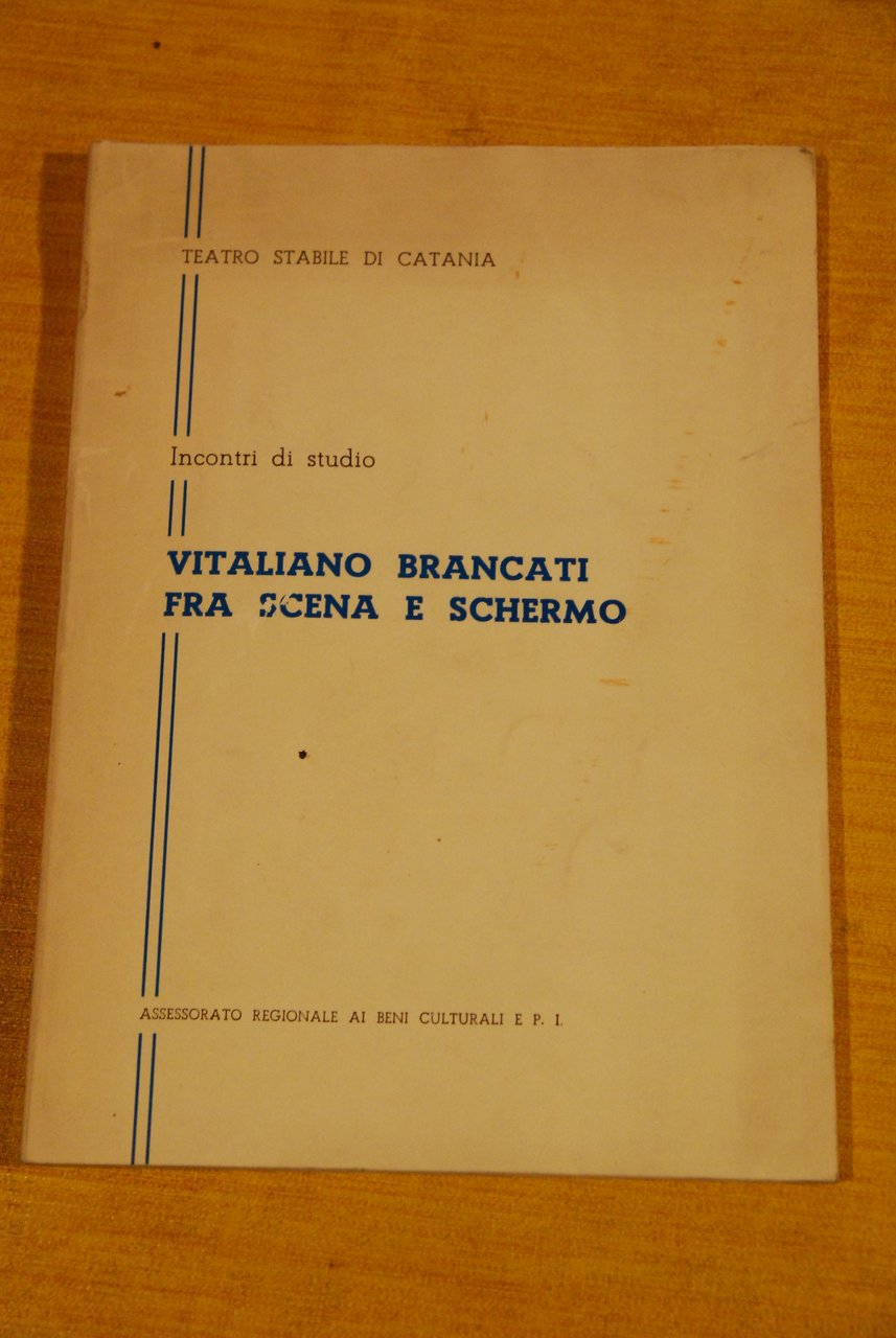 vitaliano brancati tra scena e schermo