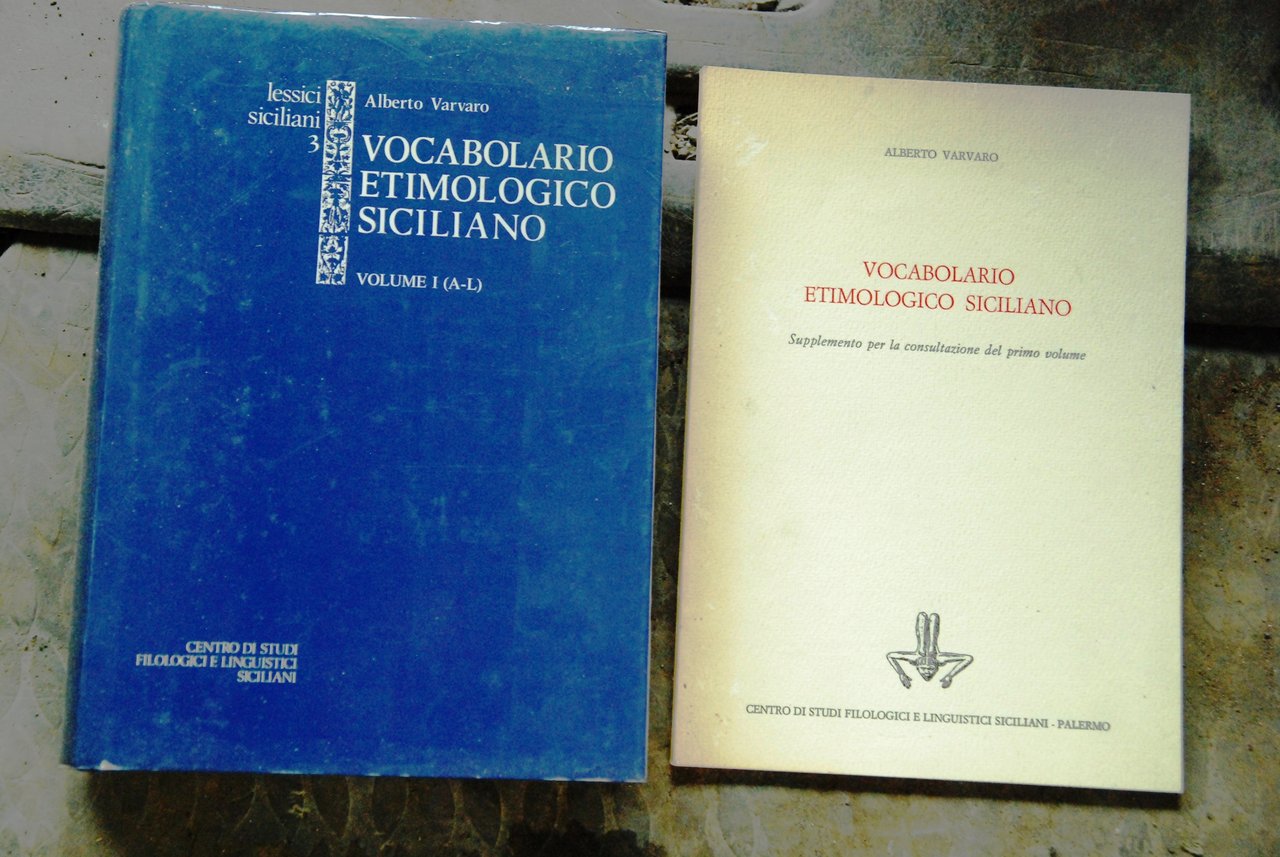 vocabolario etimologico siciliano con supplemento NUOVI