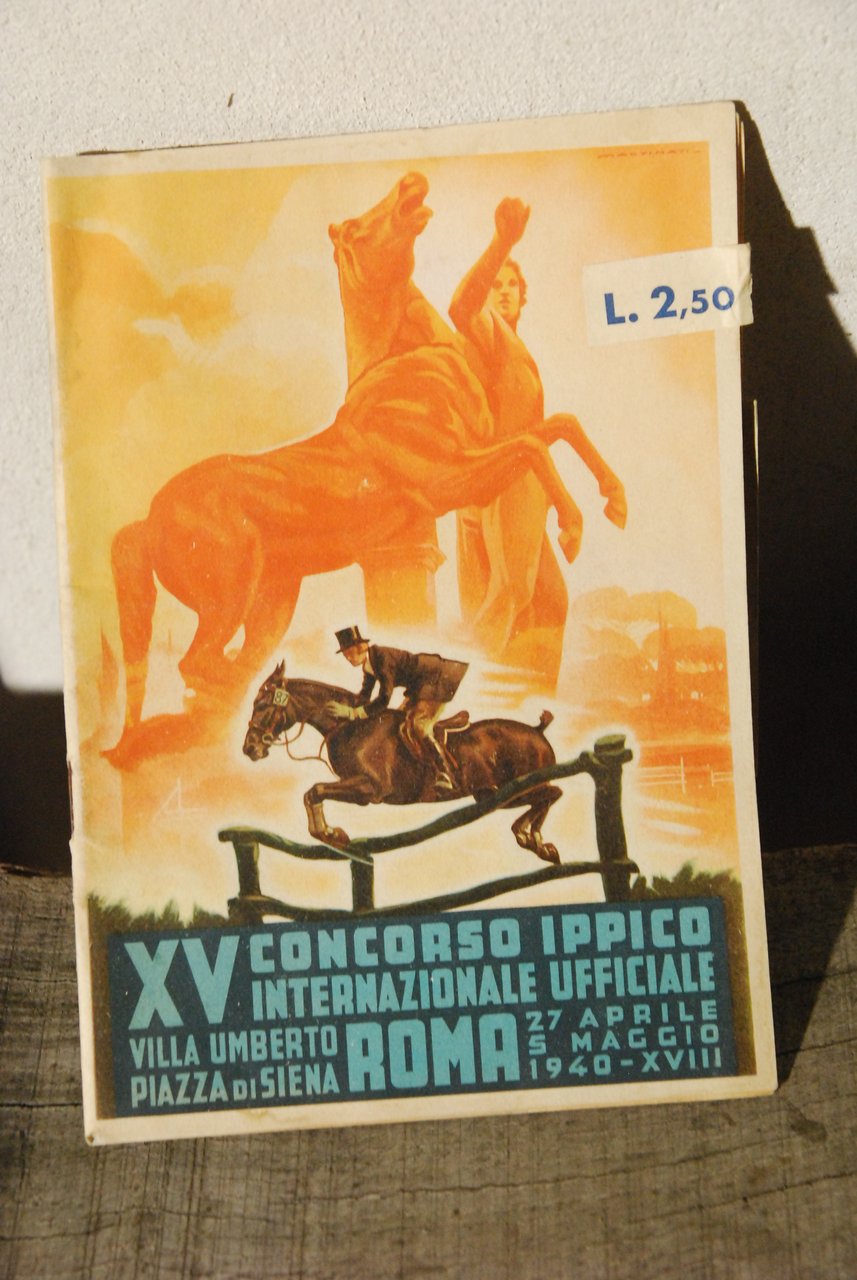 xv concorso ippico internazionale ufficiale 1940