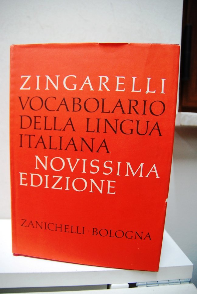 Zingarelli, vocabolario della lingua italiana novissima edizione