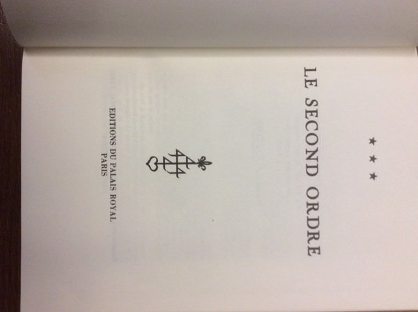 LE SECOND ORDRE.