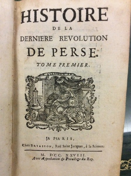 HISTOIRE DE LA DERNIERE REVOLUTION DE PERSE.