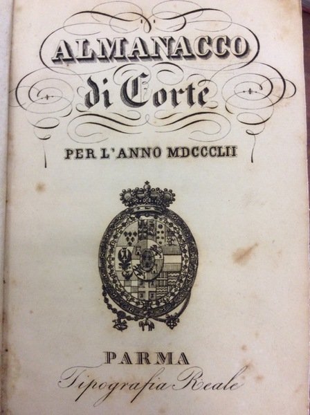 ALMANACCO DI CORTE PER L'ANNO 1852.