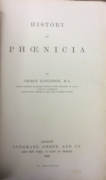 HISTORY OF PHOENICIA.