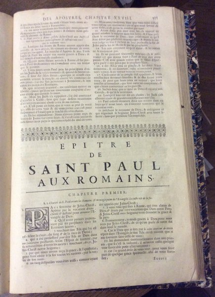 LA SAINTE BIBLE CONTENANT L'ANCIEN ET LE NOUVEAU TESTAMENT. - …