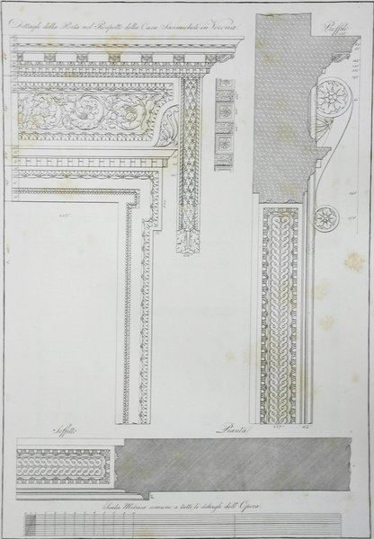 LE FABBRICHE CIVILI ECCLESIASTICHE E MILITARI. - Disegnate ed incise …