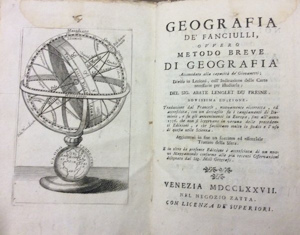 GEOGRAFIA DE' FANCIULLI, OVVERO METODO BREVE DI GEOGRAFIA ACCOMODATO ALLA …