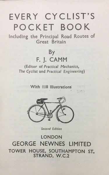 EVERY CYCLIST'S POCKET BOOK. - Including the Principal Road Routes …