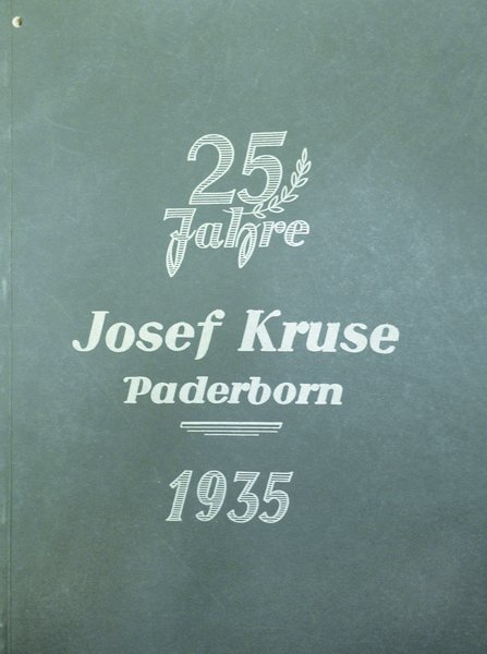 JOSEF KRUSE GROSSHANDLUNG - PADERBORN. - Ausgabe 1935.