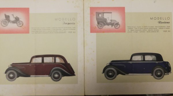BIANCHI S9 1937. - Soc. An. Edoardo Bianchi, Fabbrica Automobili …
