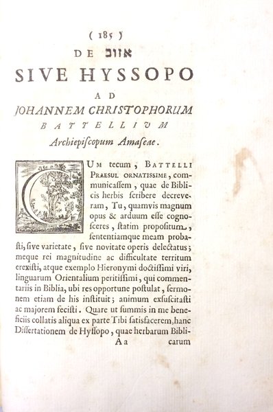 DISSERTATIONUM MISCELLANEARUM. - Ad Carolum VI Austrium Imperatorem semper Augustum.