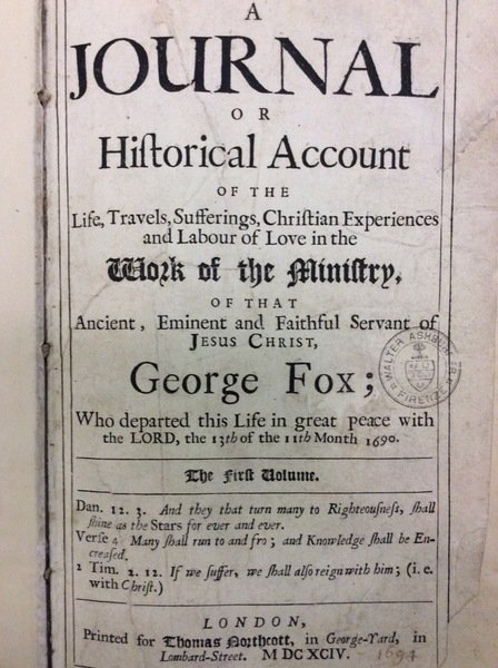 A JOURNAL OR HISTORICAL ACCOUNT OF THE LIFE TRAVELS SUFFERING …