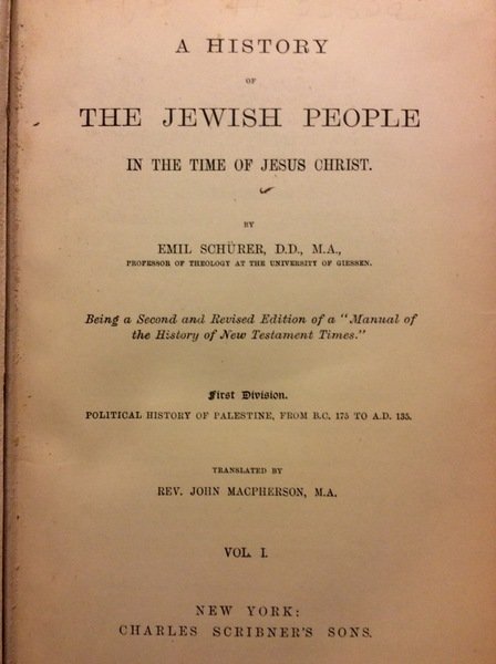 A HISTORY OF THE JEWISH PEOPLE. - In the time …