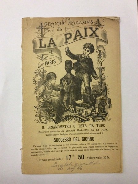 GRANDS MAGASINS DE LA PAIX - PARIS. - Catalogo illustrato: …