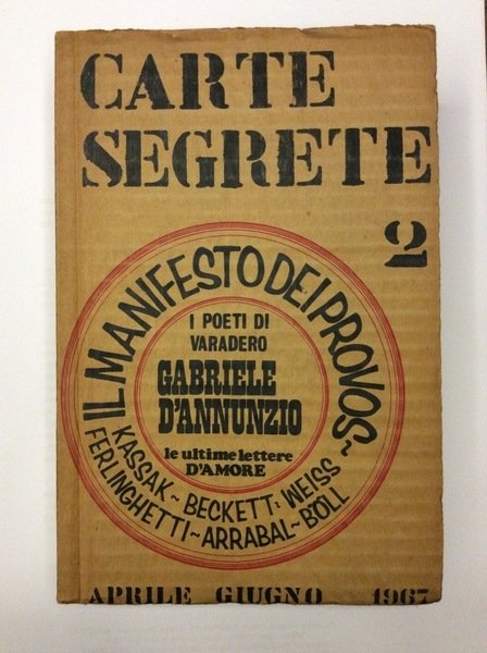 CARTE SEGRETE. ANNO I - APRILE-GIUGNO 1967 - N. 2. …