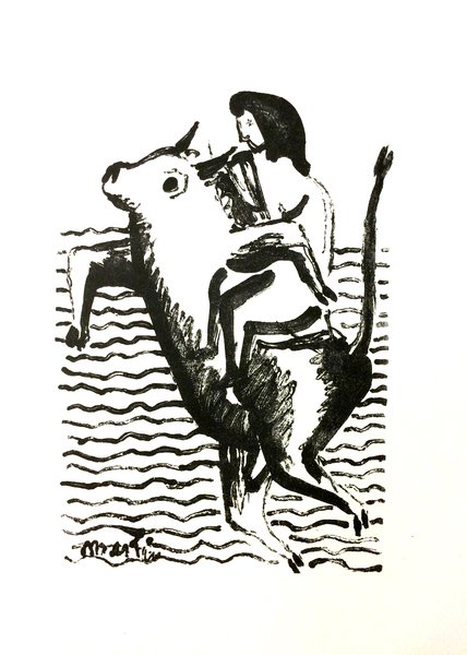 VIAGGIO D'EUROPA. - Racconto. Con litografie di Arturo Martini.