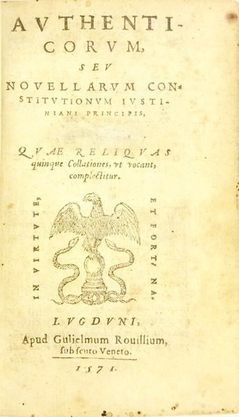 AUTHENTICORUM SEU NOVELLARUM CONSTITUTIONUM IUSTINIANI PRINCIPIS (PARS ALTERA): QUAE RELIQUAS …