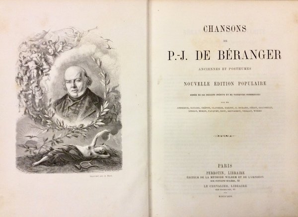 CHANSONS. - Anciennes et posthumes. Nouvelle édition populaire.