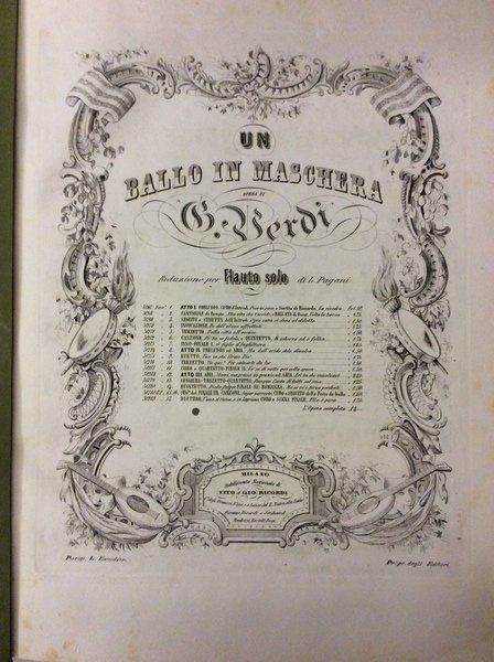 OPERE TEATRALI COMPLETE RIDOTTE PER SOLO FLAUTO.