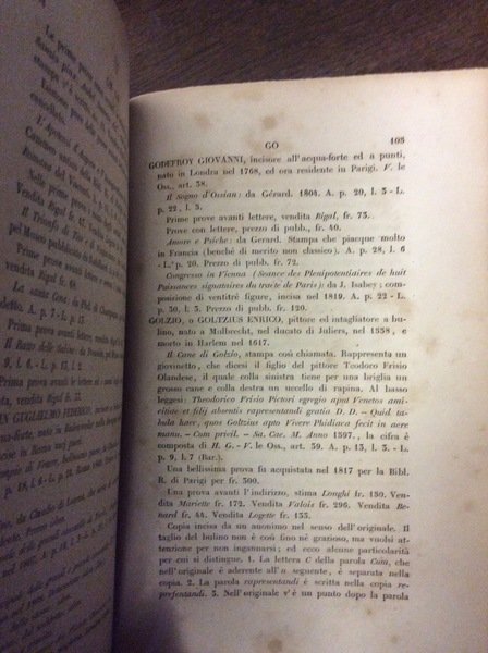 MANUALE DEL RACCOGLITORE E DEL NEGOZIANTE DI STAMPE. - Contenente …