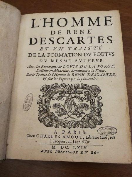 L'HOMME ET UN TRAITTE' DE LA FORMATION DU FOETUS DU …