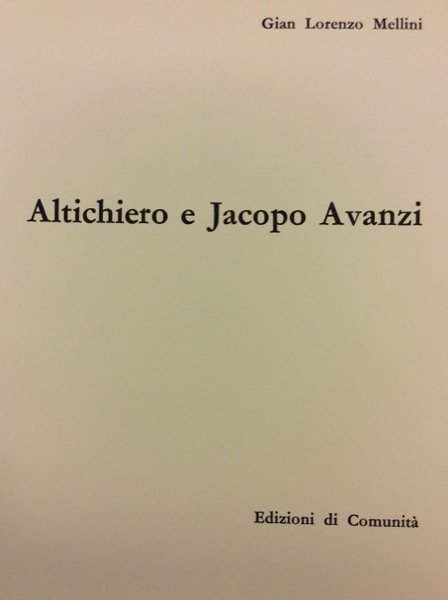ALTICHIERO E JACOPO AVANZI.