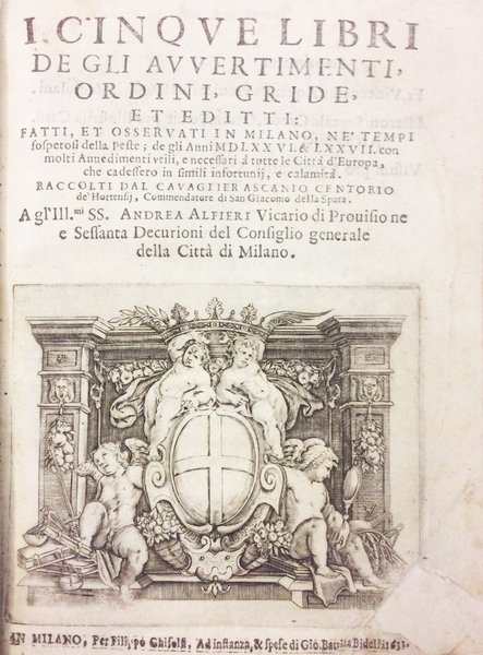I CINQUE LIBRI DE GLI AVVERTIMENTI ORDINI GRIDE ET EDITTI. …