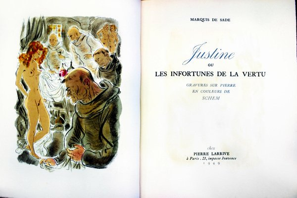 JUSTINE OU LES INFORTUNES DE LA VERTU. - Gravures sur …