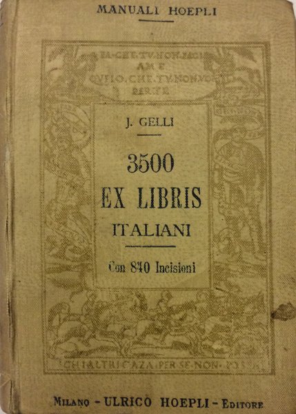 3500 EX LIBRIS ITALIANI.
